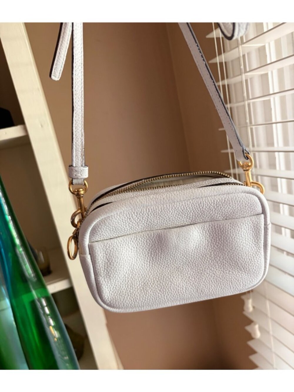 Tory Burch Perry Bombe White Crossbody Camera Handbag - Picture 8 of 13